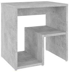 Mesas de cabeceira 2 pcs derivados de madeira cinzento cimento