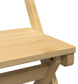 Cadeiras jantar dobráveis 4pcs Corona pinho maciço castanho-mel