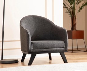 Cadeira Wing Leon – Antracite – 75x90x82 cm