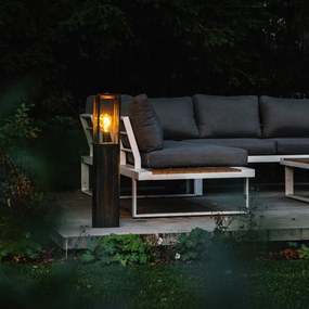 Candeeiro de pé vintage para exterior dourado antigo 80 cm IP44 - Charlois