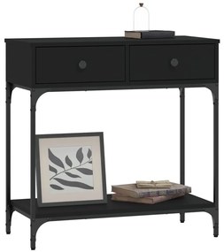 Mesa consola 75x34,5x75 cm derivados de madeira preto