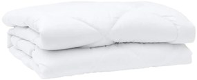 Edredão com travesseiro 3 pcs Branco 240 x 220 cm Microfibra