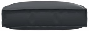 Cojim de Pallet para Assento Preto 60x60x12 cm em Tecido Oxford