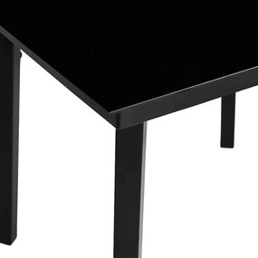 Conjunto jantar jardim 5 peças almofadas vidro vime cinzento PE