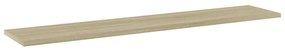 Prateleiras estante 4pcs 100x20x1,5cm contrapl. carvalho sonoma