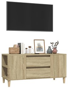 Móvel p/ TV 102x44,5x50 cm derivados de madeira carvalho sonoma