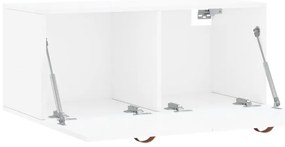 Armário de parede 80x36,5x35 cm deriv. madeira branco brilhante