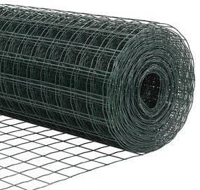 Cerca Euro com 13 Postes Flangeados 1x25 m Aço Galvanizado