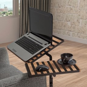 Secretária Ajustável para Portátil Glen – Atlantic Pine/Black – 67x87x