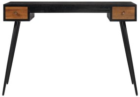 Secretária 117x56,5x75 cm madeira de teca recuperada maciça