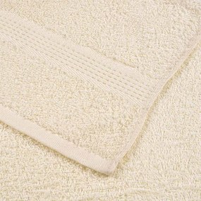 Toalhas de bidé 4 pcs 30x50 cm 360 gsm 100% algodão creme