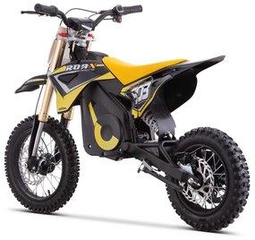 Mini moto elétrica para crianças MINICROSS 1100W Roan 903 motor eléctrico Brush 12/10" Azul Amarelo