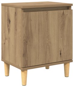 Mesa de Cabeceira Artesanal de Carvalho Carvalho Artesanal MDF