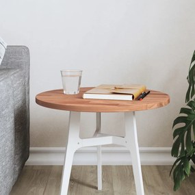 vidaXL Tampo de mesa redondo Ø40x1,5 cm madeira de faia maciça