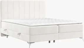 Cama divã em veludo artesanal com arrumação Aggaz, H3