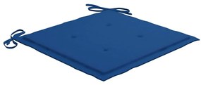 Cadeiras de jardim 8 pcs c/ almofadões madeira de acácia maciça