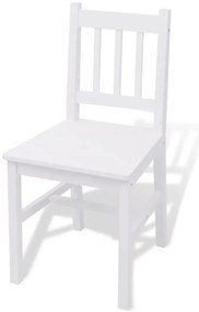 Conjunto de jantar 7 peças, pinho branco