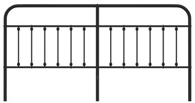 Cabeceira de cama 200 cm metal preto