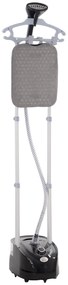 Ferro de Engomar a Vapor 1800W Temperatura Ajustável 11 Níveis Depósito de 2 L Aquecimento em 38s 35x25x47-118,5 cm Preto