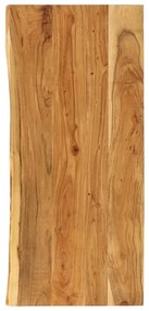 vidaXL Tampo p/ móvel toucador WC 114x52x4 cm madeira acácia maciça