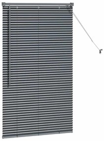 Persiana de Janela Cinzento-escuro 80 x 130 cm Alumínio