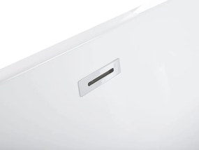 Banheira autónoma de hidromassagem em acrílico branco com LED 170 x 80 cm NEVIS Beliani
