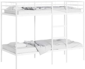 Beliche sem colchão 90x200 cm aço branco