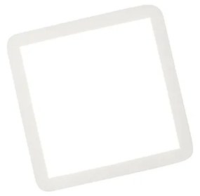 Plafon branco quadrado 30cm regulável-3-etapas LED IP44 - STEVE Moderno