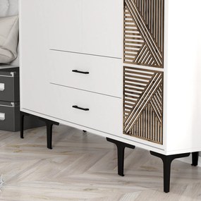 Guarda-Roupa Kumsal STP – Branco – 160 cm x 47,5 cm x 201,4 cm