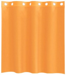 Cortinas de voile com ilhós 2 pcs laranja 140x140 cm
