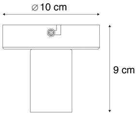 LED Candeeiro de teto inteligente preto com WiFi G95 - Facile Moderno