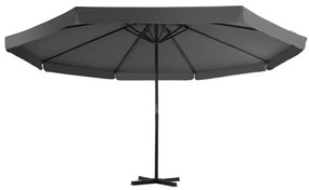 Guarda-sol de jardim com base portátil antracite