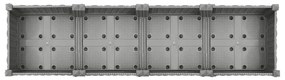 Canteiro elevado 160x40x23 cm polipropileno