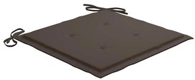 Almofadões p/ cadeiras jardim 4 pcs oxford cinza-acastanhado