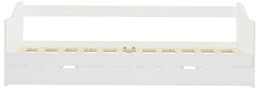 Estrutura sofá-cama de puxar madeira de pinho 90x200 cm branco