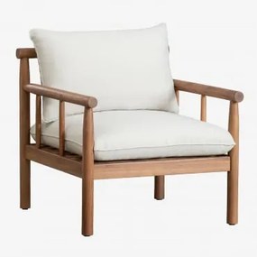 Pack De 2 Poltronas Melvin Em Madeira De Acácia Castanho Acácia - Sklum