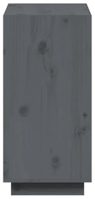 Estante madeira de pinho maciça 60x35x71 cm cinzento