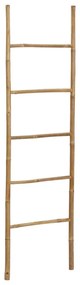 49295 vidaXL Toalheiro escada com 5 degraus bambu 170 cm