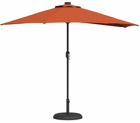 Guarda-sol de Jardim Terracota 294 x 150 x 224 cm tecido