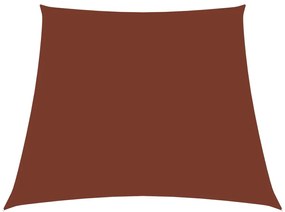 Para-sol estilo vela tecido oxford trapézio 2/4x3 m terracota