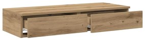 gavetas vidaXL Artisan Carvalho 80x36,5x16,5 cm em Madeira de Engenhar