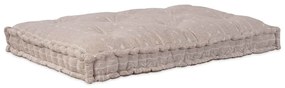 vidaXL Travesseiro para Sofá Pallet Castanho-claro tecido