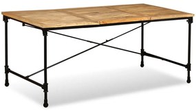 Mesa de jantar madeira de mangueira maciça 180 cm