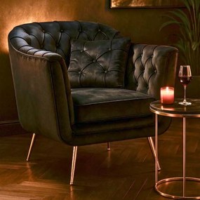 POLTRONA BUDAPEST COM ALMOFADA CM 88X83X91 PRETA