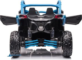Carro elétrico para crianças 1 a 6 anos 24V MP4 CAN-AM Maverick Buggy Azul
