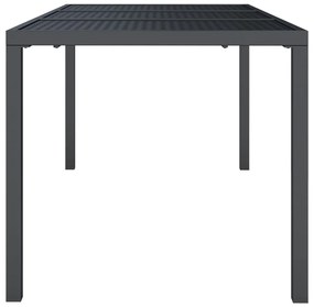 Mesa de jardim 165x80x72 cm aço antracite