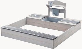 Caixa de areia de jardim em madeira com cozinha de brincar e arrumação Denise