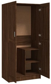 Roupeiro Olhão de 180 cm - Nogueira - Design Moderno