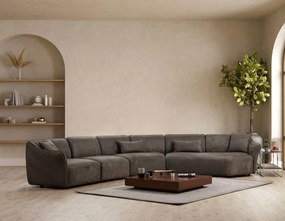 Sofá de Canto Mentis – Castanho – 440 cm x 108 cm x 79 cm