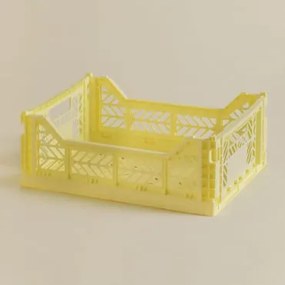 Caixa Dobrável E Empilhável De Plástico Doli Amarelo & 40 Cm - Sklum